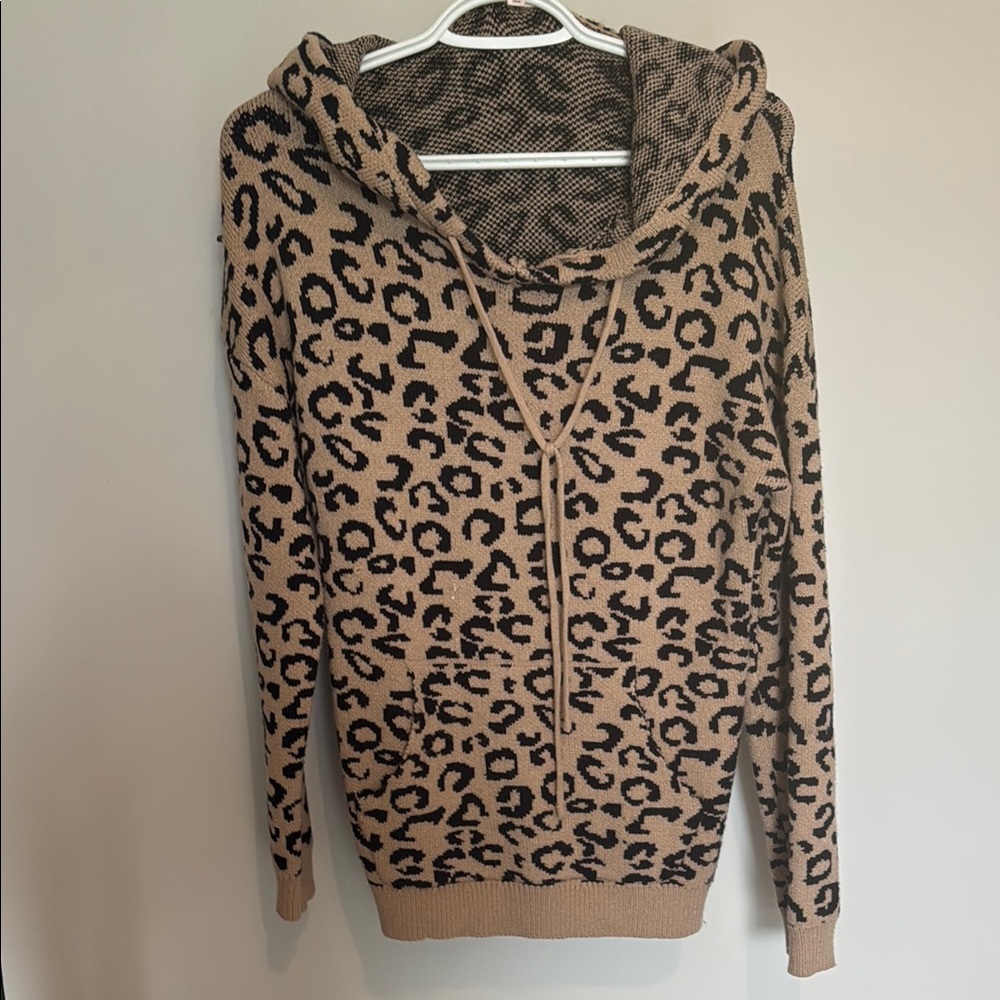 Leopard Print Hoodie